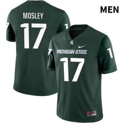 Men's Michigan State Spartans NCAA #17 Tre Mosley Green NIL 2022 Authentic Nike Stitched College Football Jersey EY32M26MH